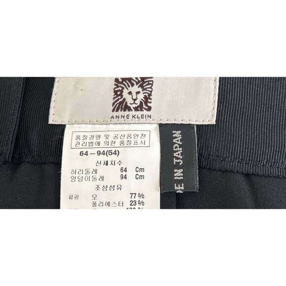 Anne Klein Womens Pleated A-Line Midi Skirt Black & Gray Wool-Blend Size Small - Picture 5 of 8